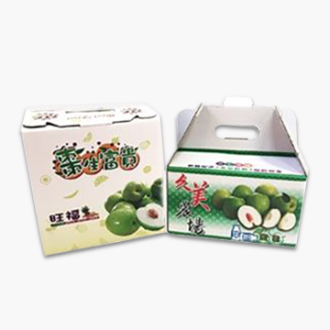 數位印刷三層牛皮瓦楞兩用盒(蜜棗盒)