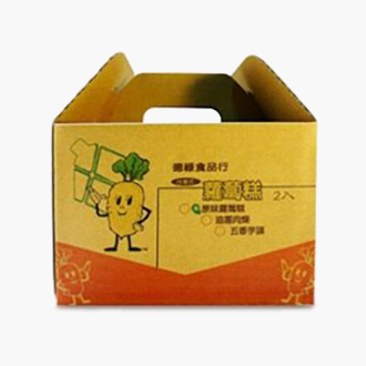 數位印刷三層牛皮瓦楞手提盒