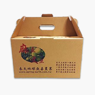 數位印刷三層牛皮瓦愣兩用盒(文旦盒)