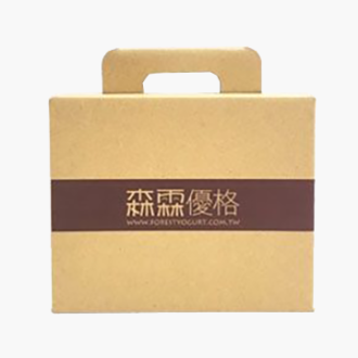 三層牛皮瓦楞手提盒