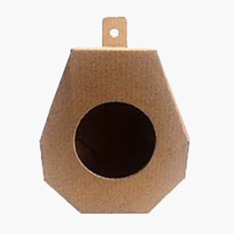 三層牛皮瓦楞八角型壁掛盒